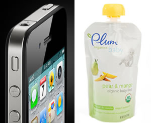 Plum Organics Baby and iPhone 4
