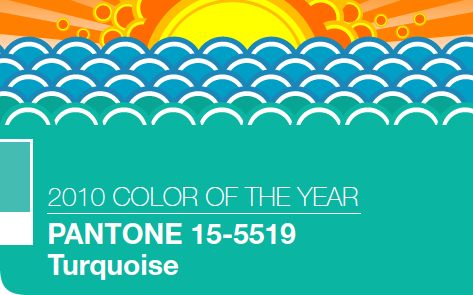 2010 COLOR OF THE YEAR PANTONE 15-5519 Turqoise