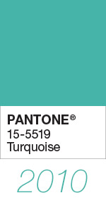 Pantone Color of the Year 2010 Turquoise 15-5519