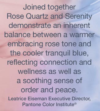 Lee_Eisemann Pantone Color of the Year 2016 ROSE QUARTZ & SERENITY