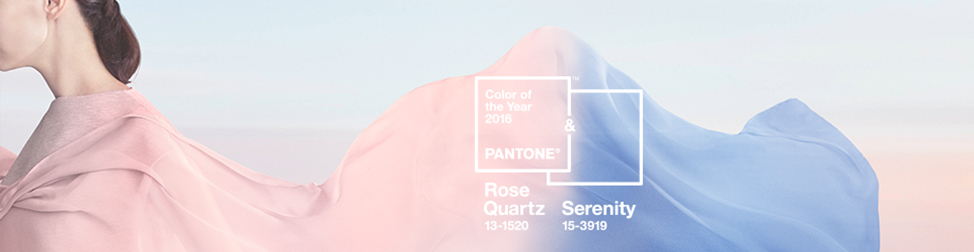 PANTONE COLOR OF THE YEAR 2016 - Rose Quartz 13-1520 & Serenity 15-3919