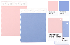 PANTONE Color Standards
for Creating with Rose Quartz & Serenity
