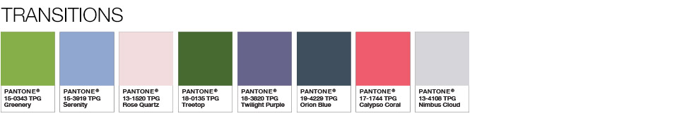 Color of the Year 2017 - Color Pairings and Palettes