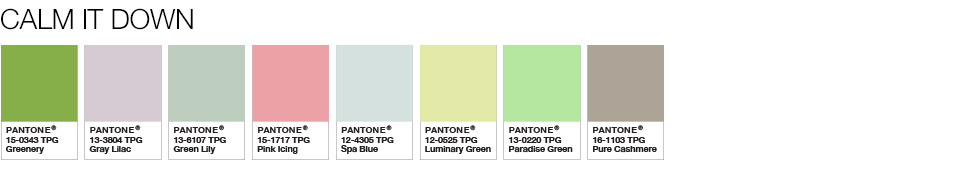 Color of the Year 2017 - Color Pairings and Palettes