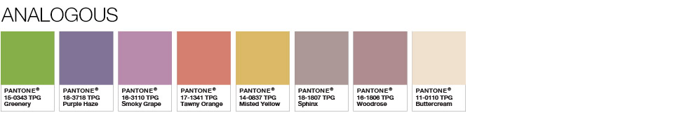 Color of the Year 2017 - Color Pairings and Palettes