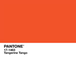 PANTONE 17-1463 Tangerine Tango Color of the Year, 2012)