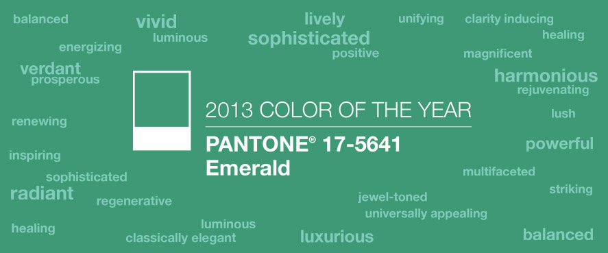 PANTONE COLOR OF THE YEAR 2013 - Emerald 17-5641