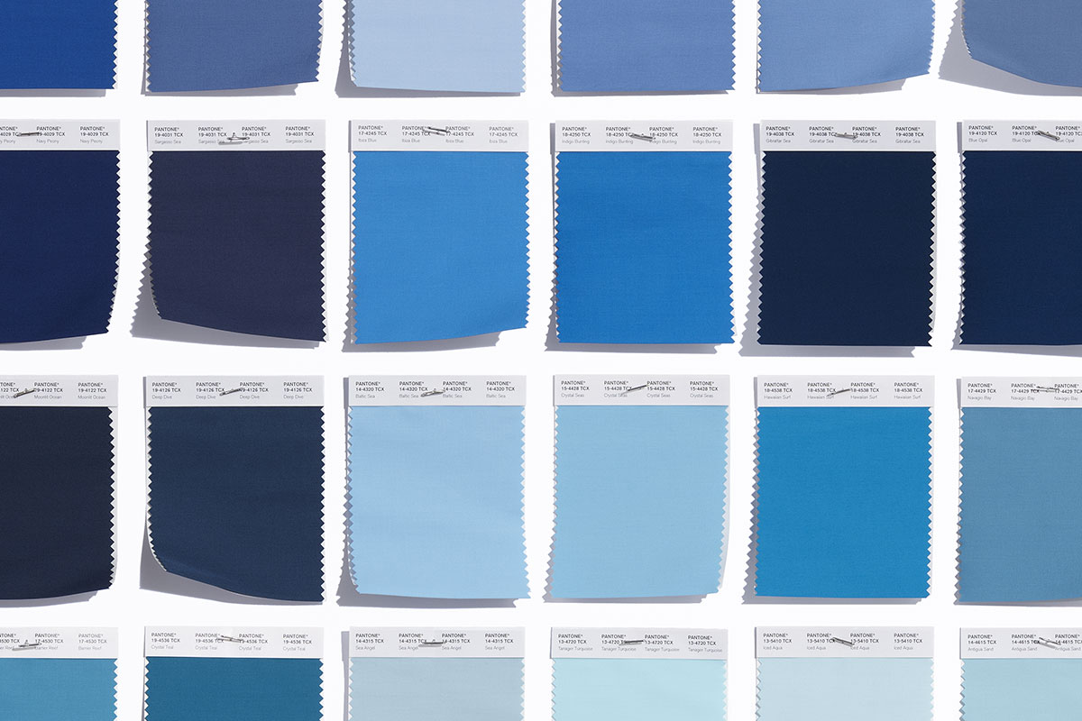 Blue- Pantone Fashion, Home + Interiors Swatches - A sampling of some of our newest blues Blue - Pantone Fashion, Home + Interiors Swatches