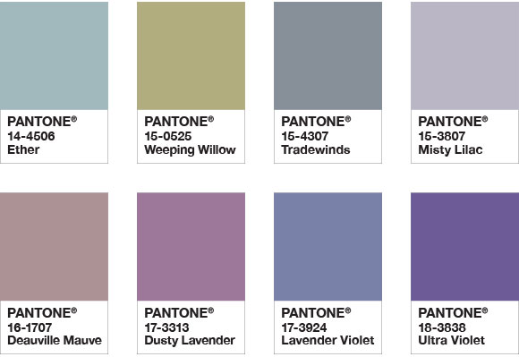 Pantone Color of the Year 2018 - Color Palette Purple Haze