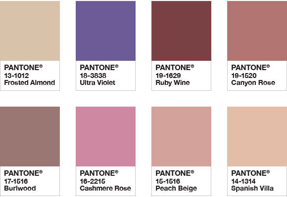 Pantone Color of the Year 2018 - Color Palette Quietude