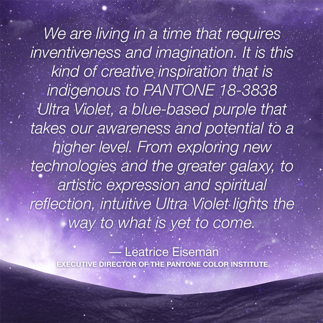Color of the Year 2018 - Quote from Lee Eiseman