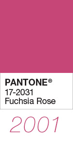 Pantone Color of the Year 2001 Fuchsia Rose 17-2031