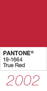 Pantone Color of the Year 2002 True Red 19-1664