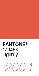 Pantone Color of the Year 2004 Tigerlily 17-1456