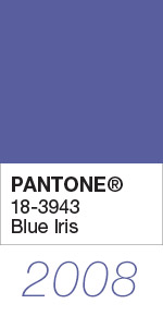 Pantone Color of the Year 2008 Blue Iris 18-3943