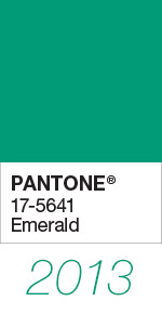 Pantone Color of the Year 2013 Emerald 17-5641