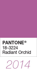 Pantone Color of the Year 2014 Radiant Orchid 18-3224