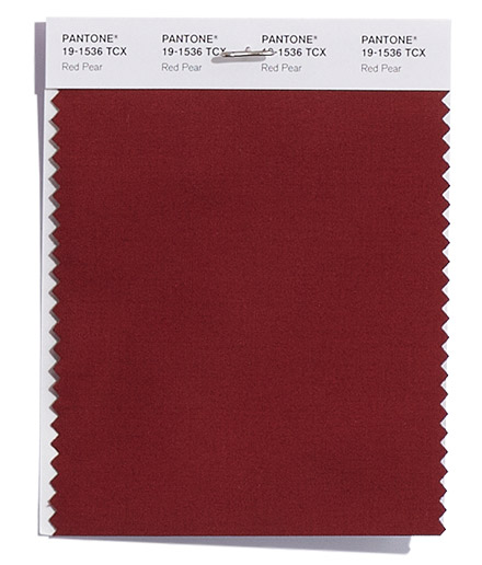 PANTONE 19-1536 Red Pear