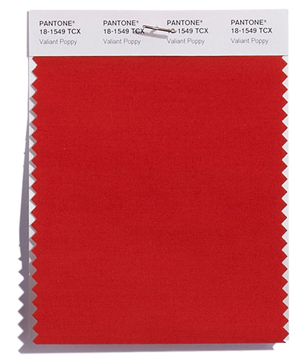 PANTONE 18-1549 Valiant Poppy