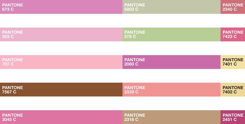Botanical Color Harmony Palettes