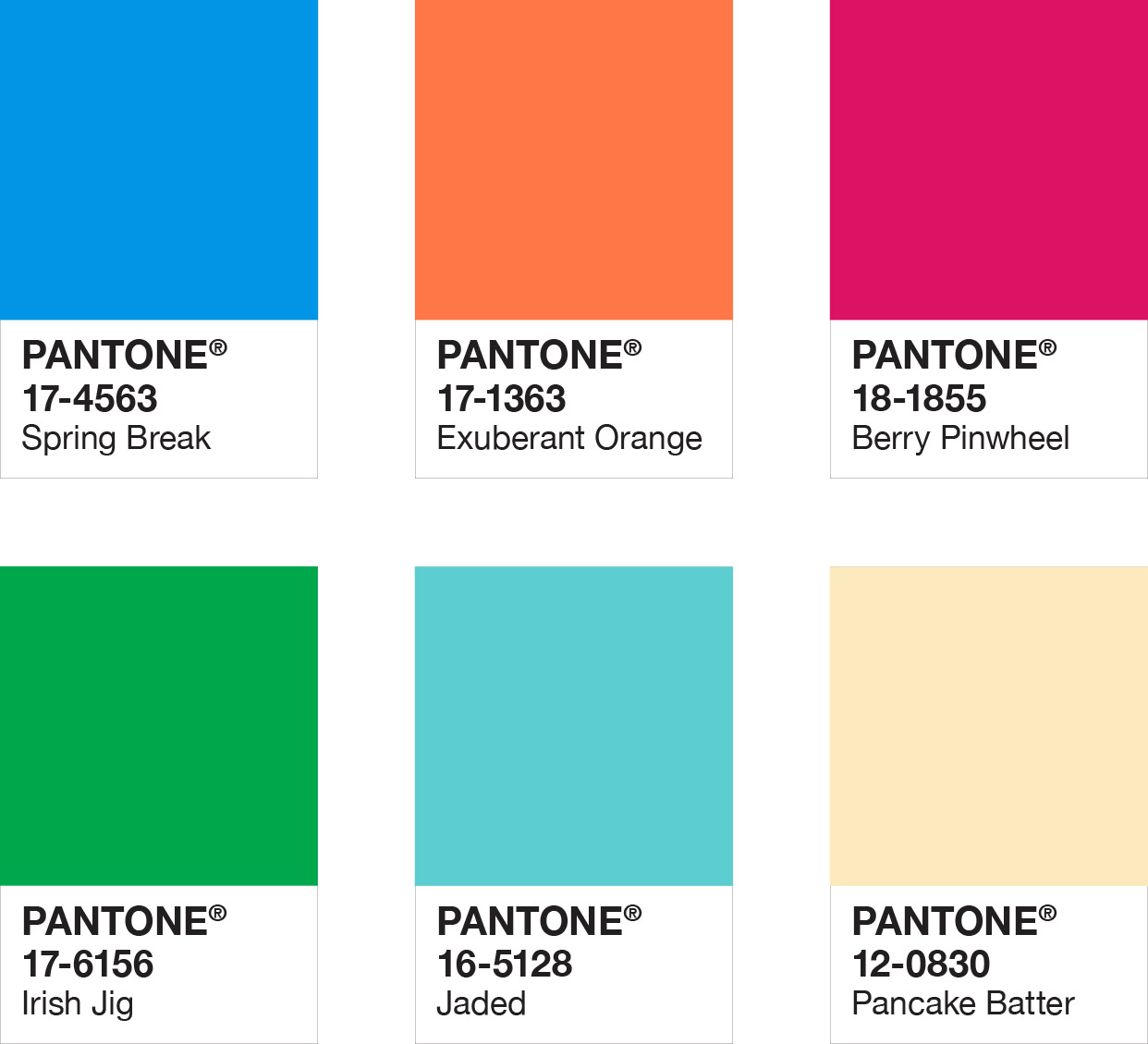 Pantone Modern Wanderlust Palette