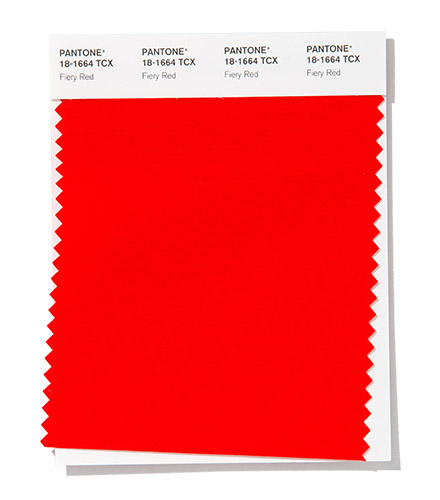 PANTONE 18-1664 Fiery Red